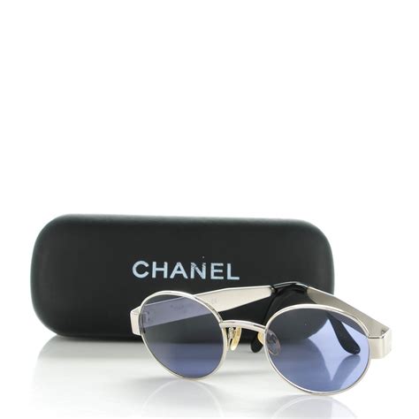 silver chanel sunglasses